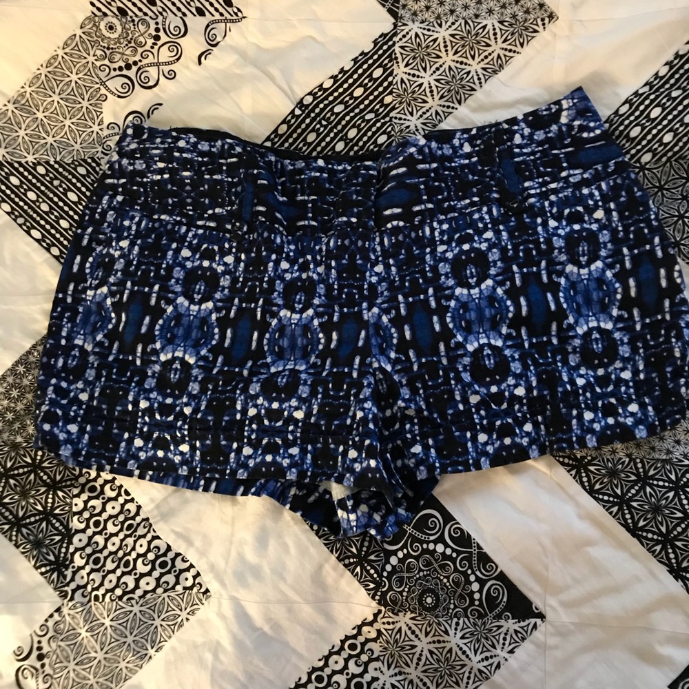 Black and blue Maurice’s shorts